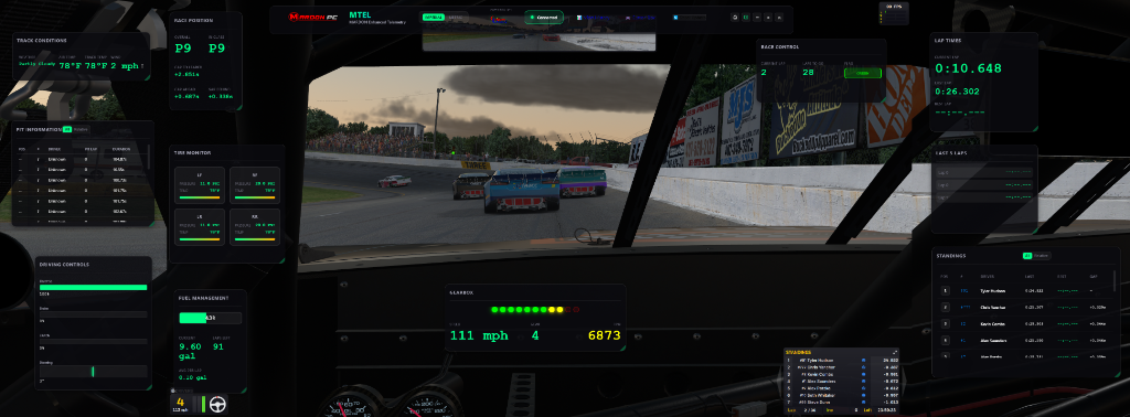 MTEL Dashboard Overlay